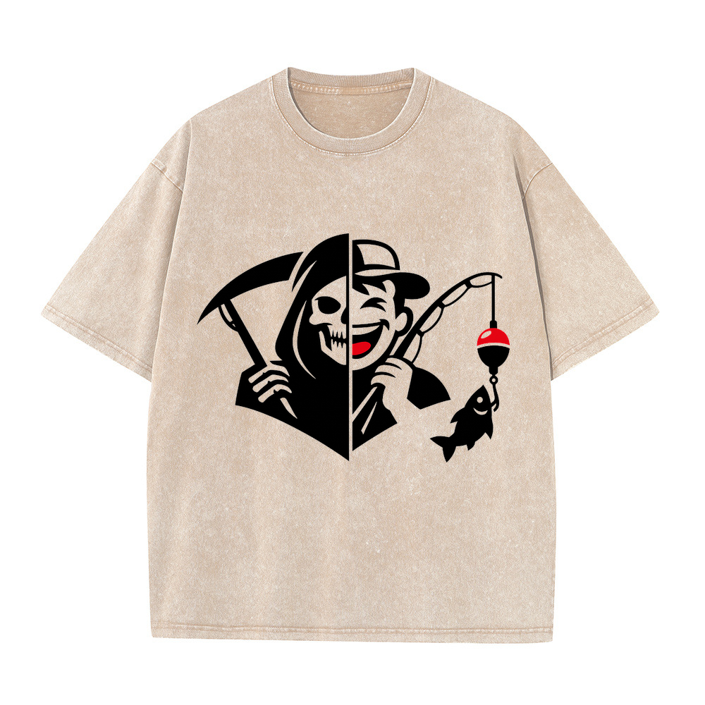 T-Shirt Angelglück am Wasser