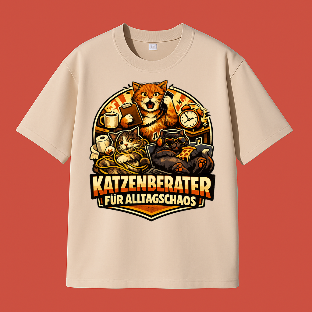 T-Shirt Katzenberater für Alltagschaos Charm Edition