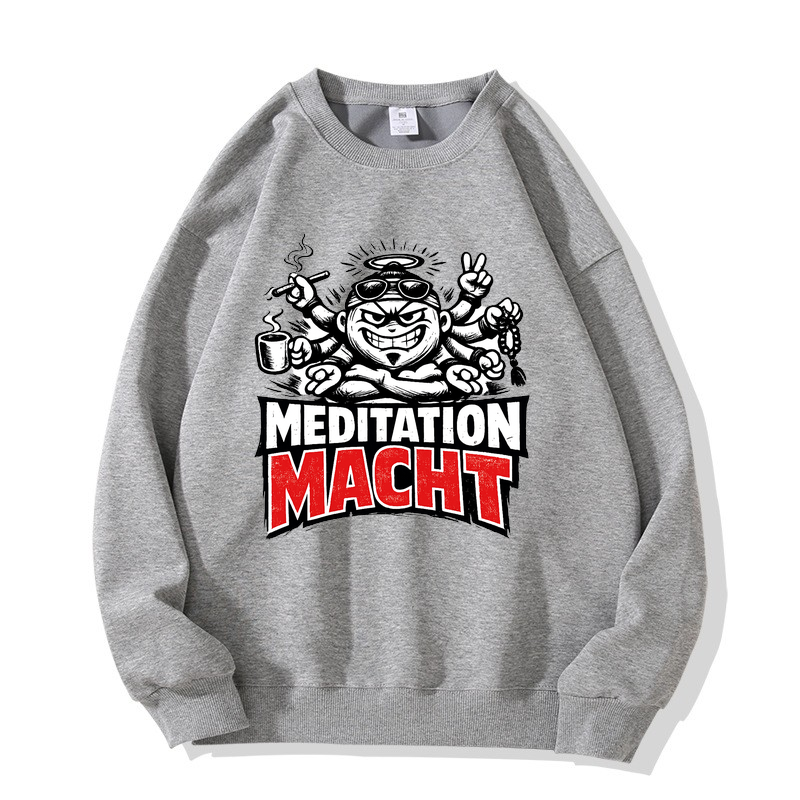 Sweatshirt Meditation Macht — Yoga Yogi Komfort