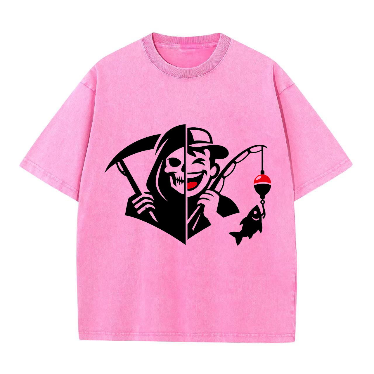 T-Shirt Angelglück am Wasser