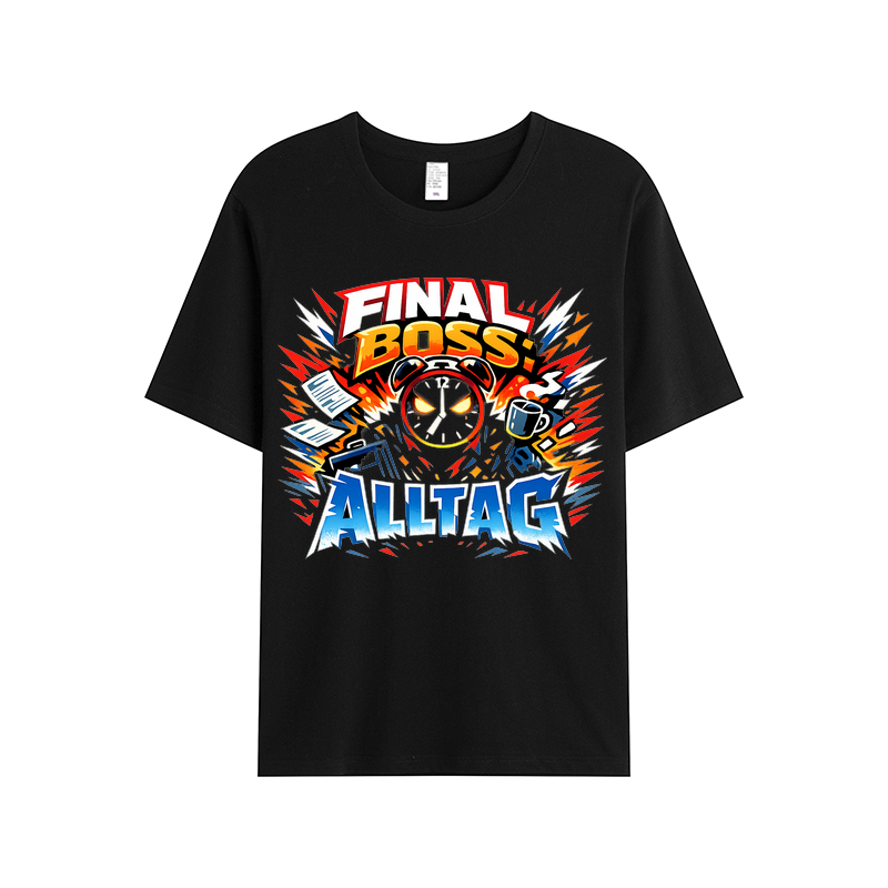 T-Shirt Final Boss Alltag – Anime Motiv für echte Helden