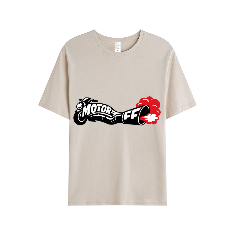 T-shirt Chromglutwirbel Motorrad Design