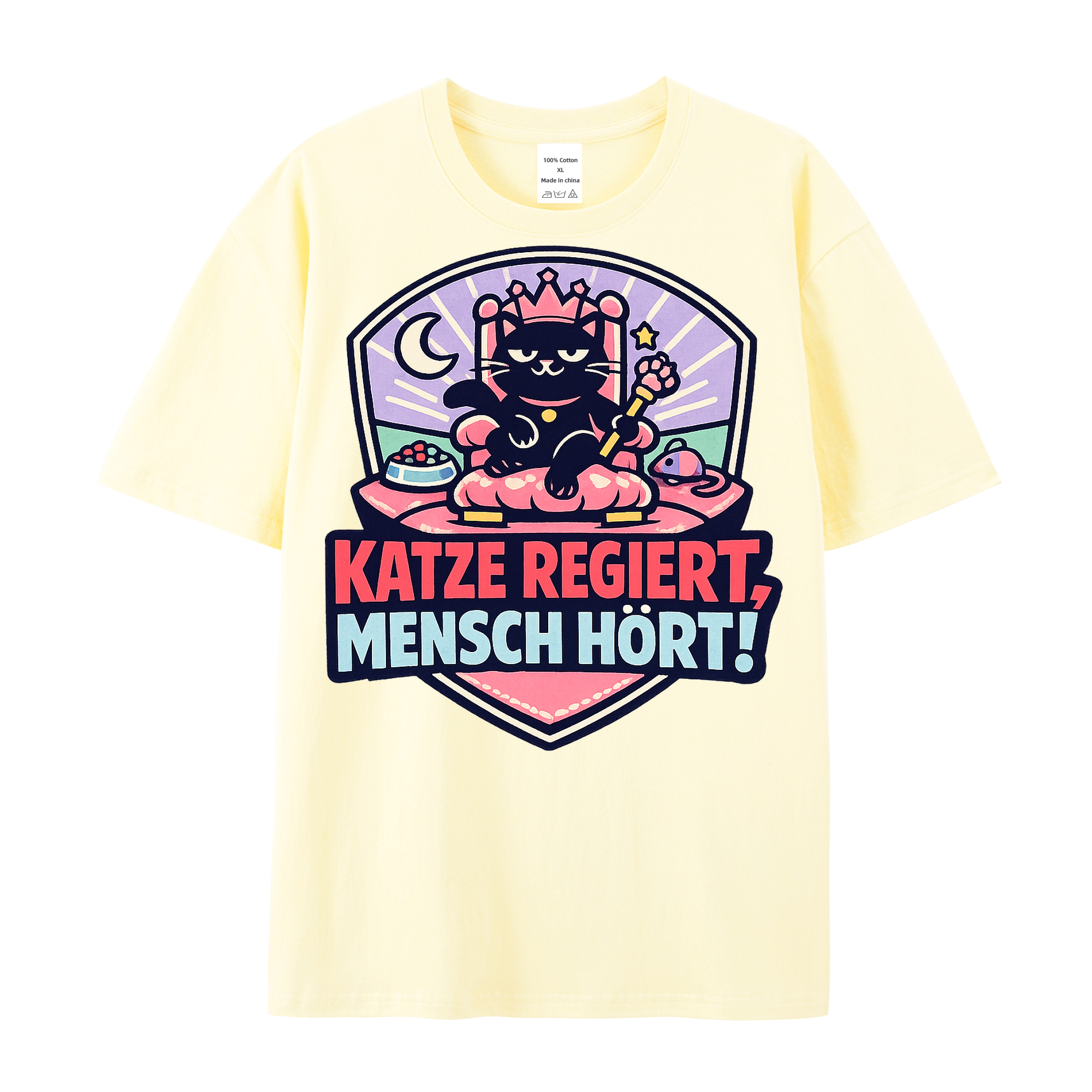 Katze regiert, Mensch hört! t-shirt