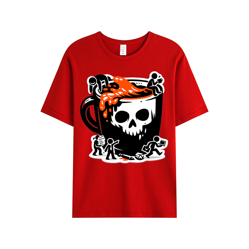 T-shirt Kaffeekollaps Kollegen Büroopfer