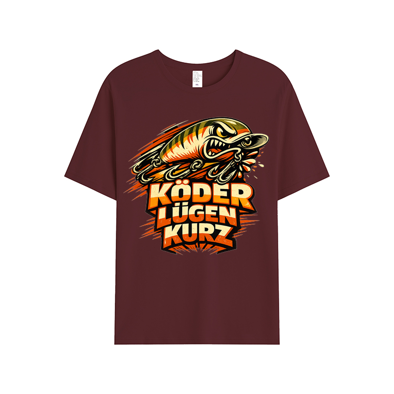 t-shirt Köder Lügen Kurz Angler Edition