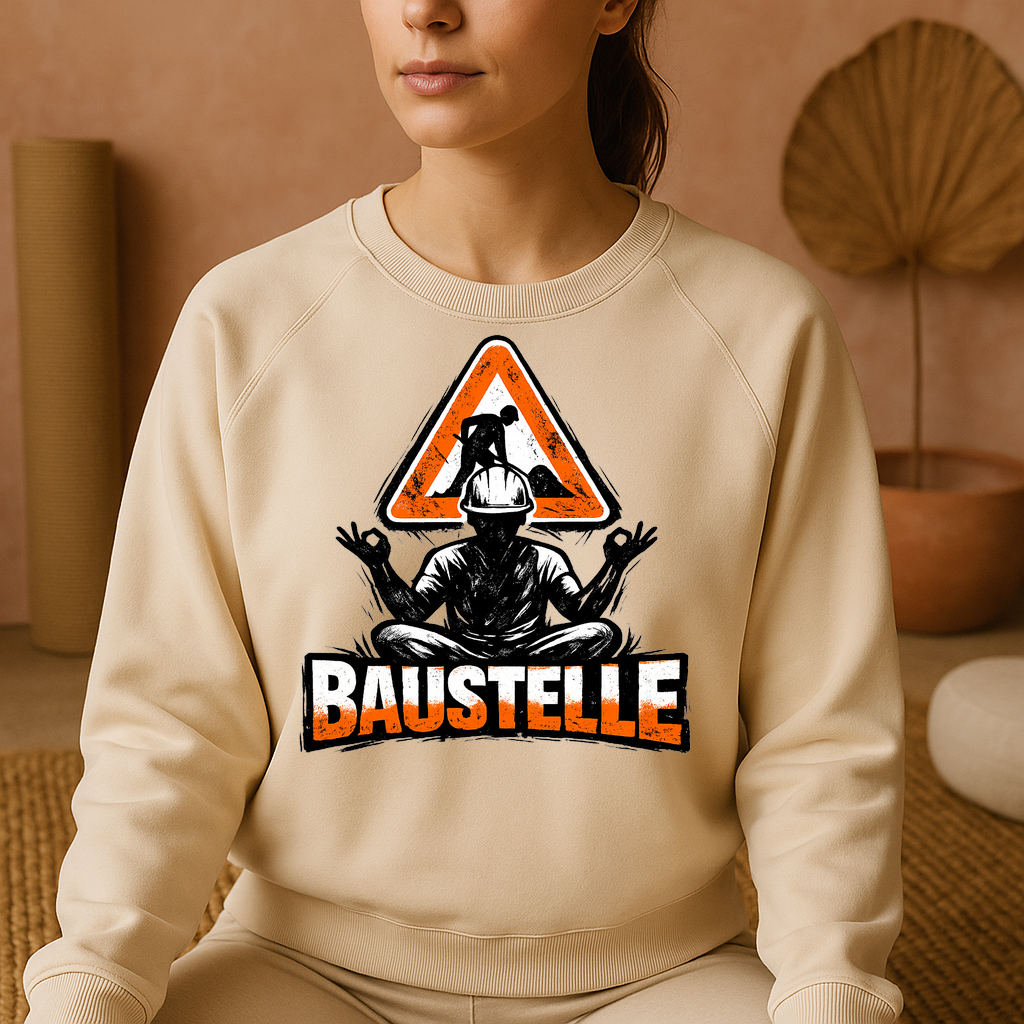 Sweatshirt Baustellen-Balance Yoga Yogi