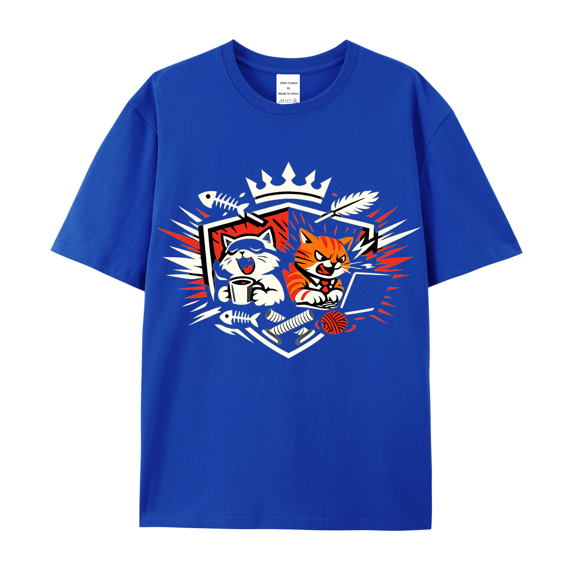 T-Shirt Katzenkönig Charm