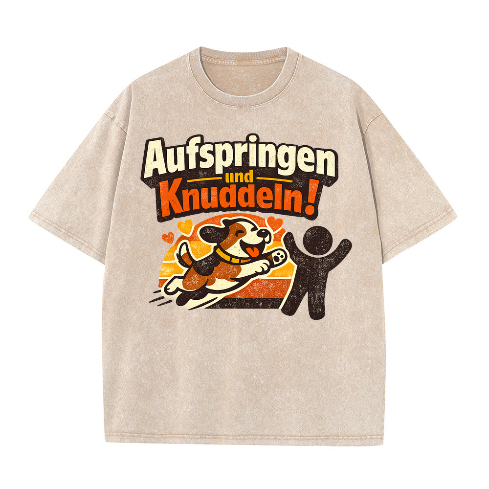 T-Shirt Kuschelhund Freude