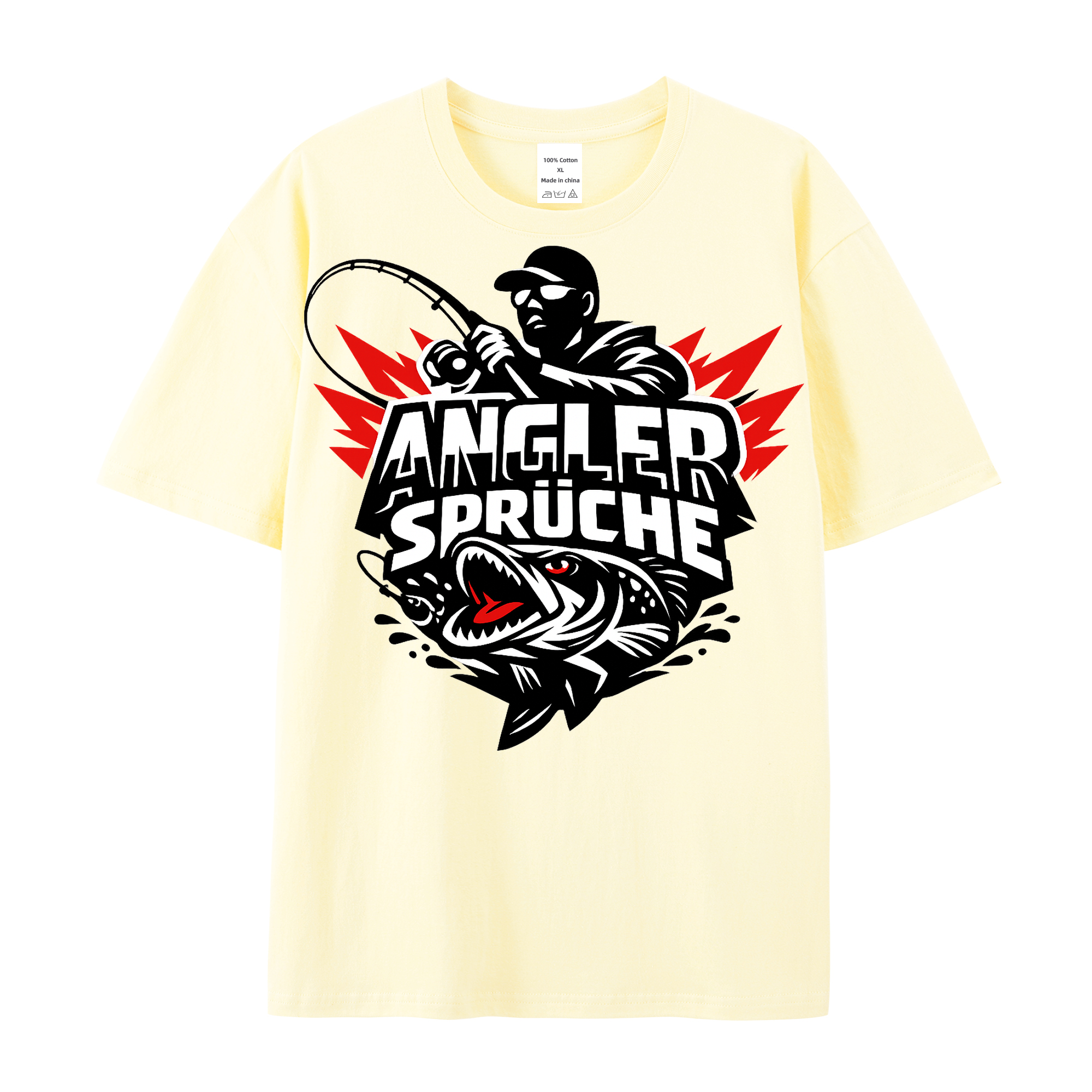 T-Shirt Angelglück am Wasser