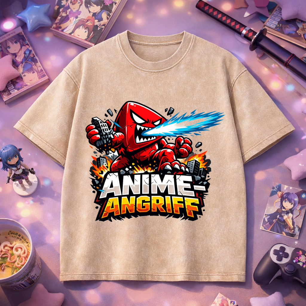 T-Shirt Anime-Angriff: Epischer Kampflook für Fans