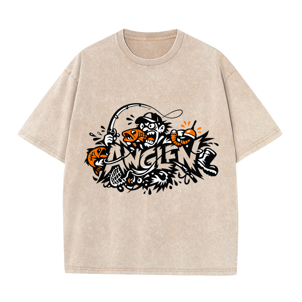 T-Shirt Angelglück am Wasser