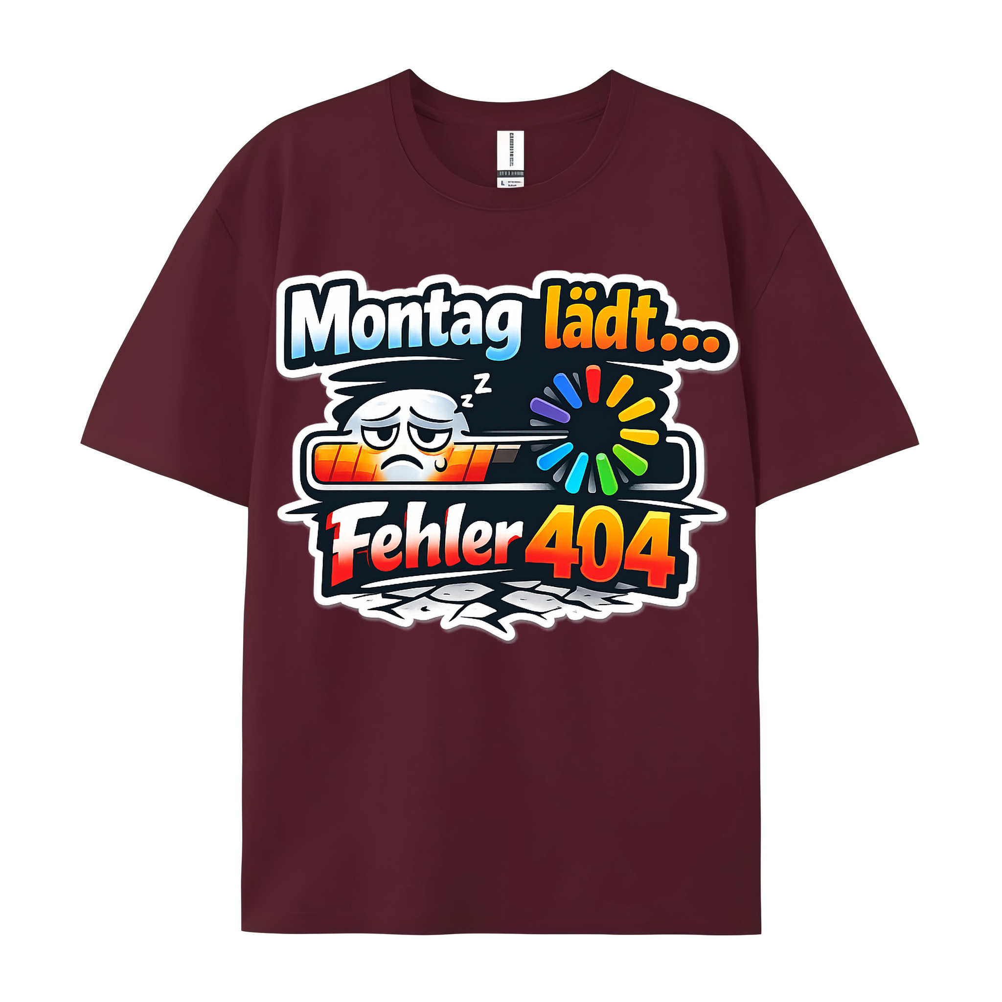 T-shirt Montag Ladefehler: Fehler 404 am Morgen