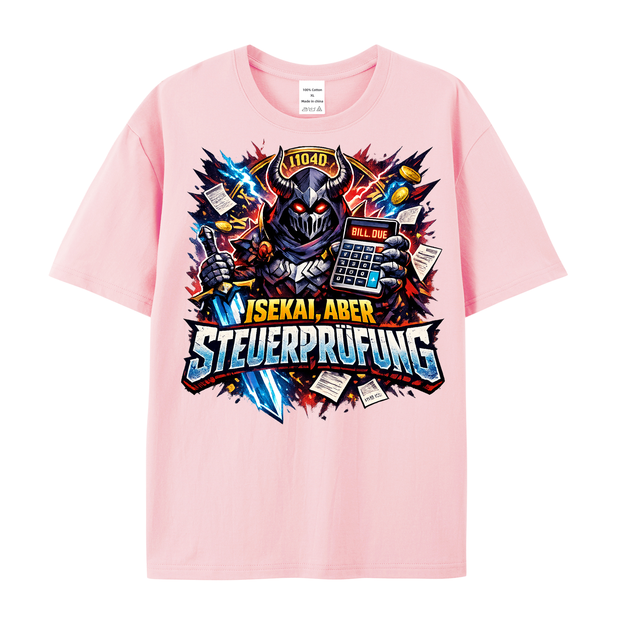 T-Shirt Isekai Steuerprüfung Chaos