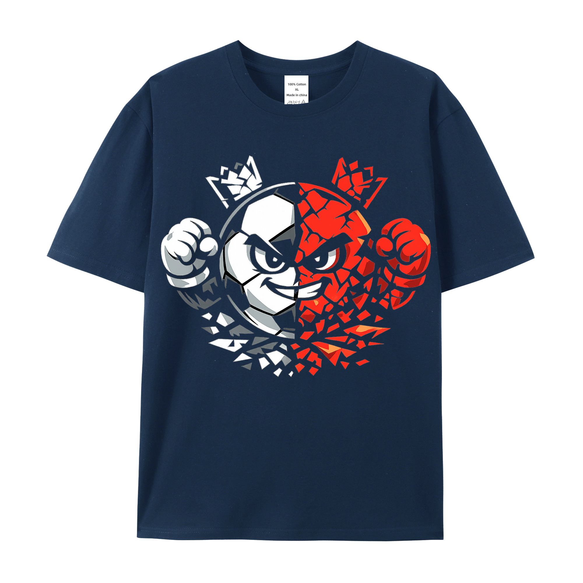 T-shirt Stolzer Wirbelgeist im Farbwirbel-Licht