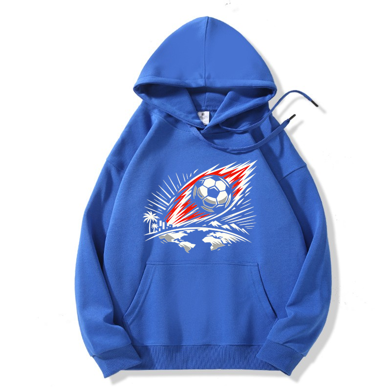 Hoodie Leuchtende Typowellen der Fußballnacht