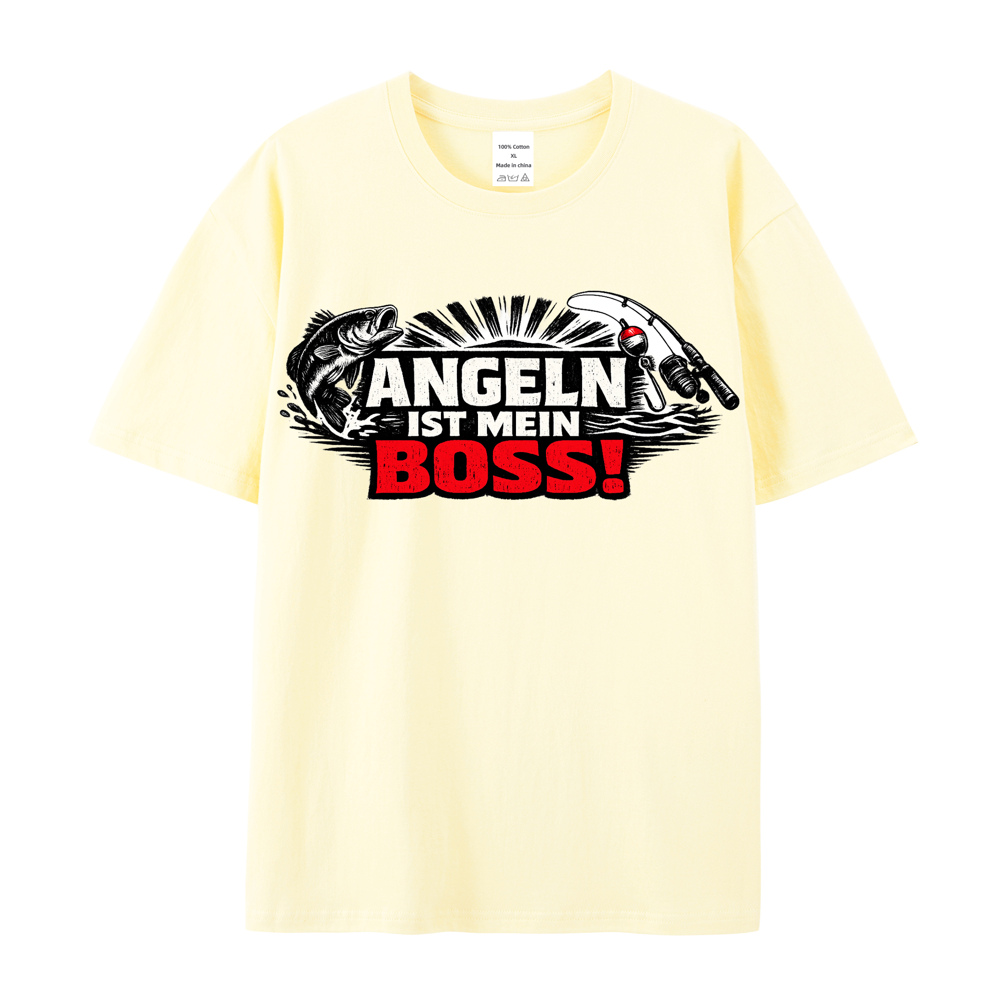 T-Shirt Anglerboss in Aktion