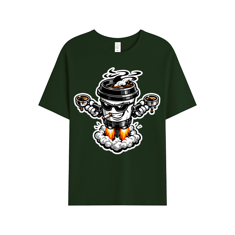 T-shirt Velvet Steam Clash: Kaffeegenuss im Duell