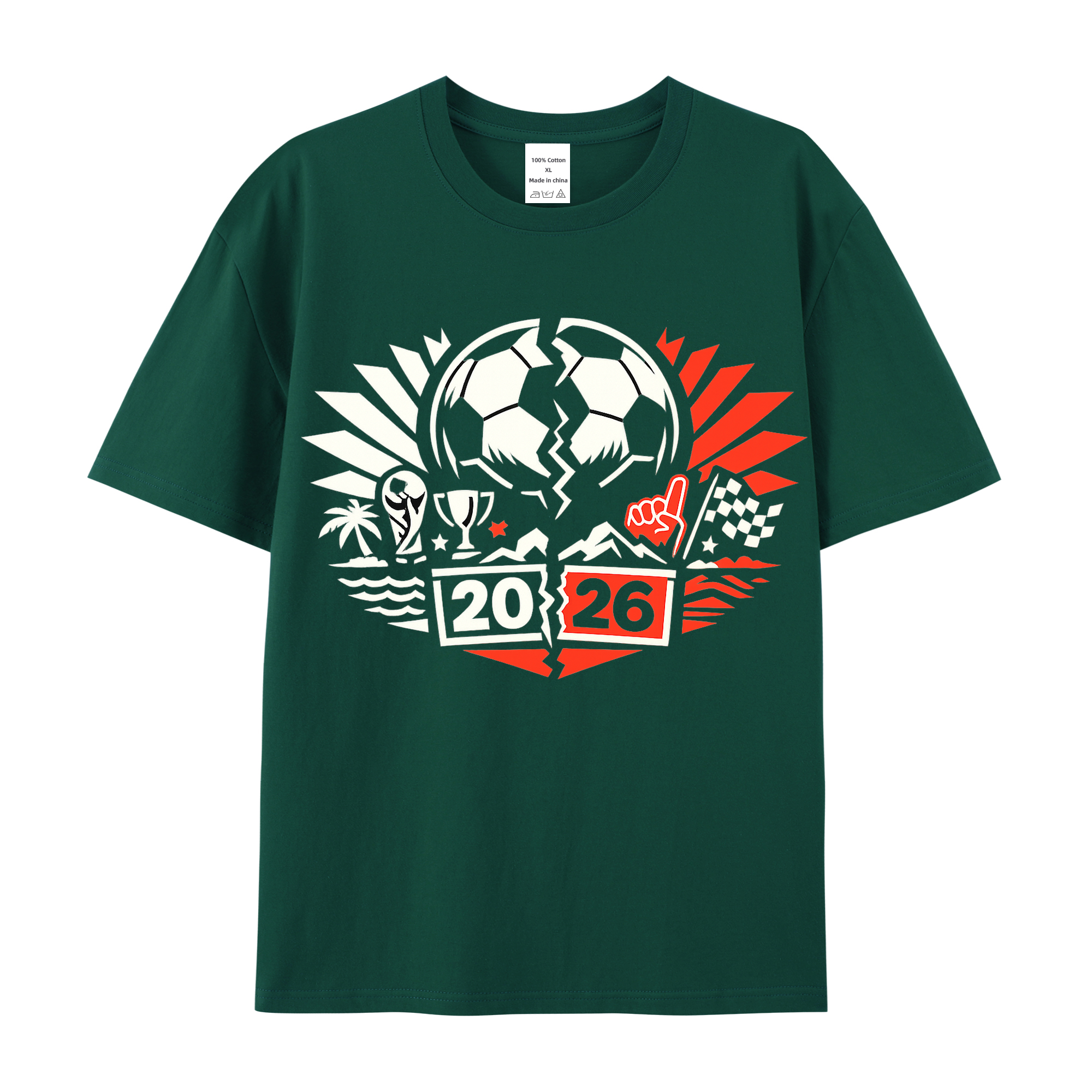 T-shirt WM-Wahnform im flirrenden Jubelwirbel