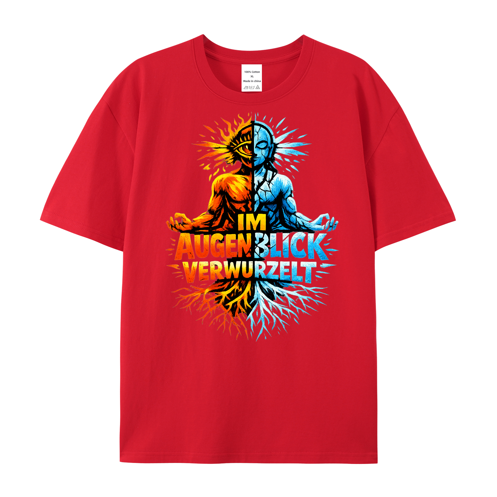 T-Shirt Augenblick Verwurzelt Yoga Balance