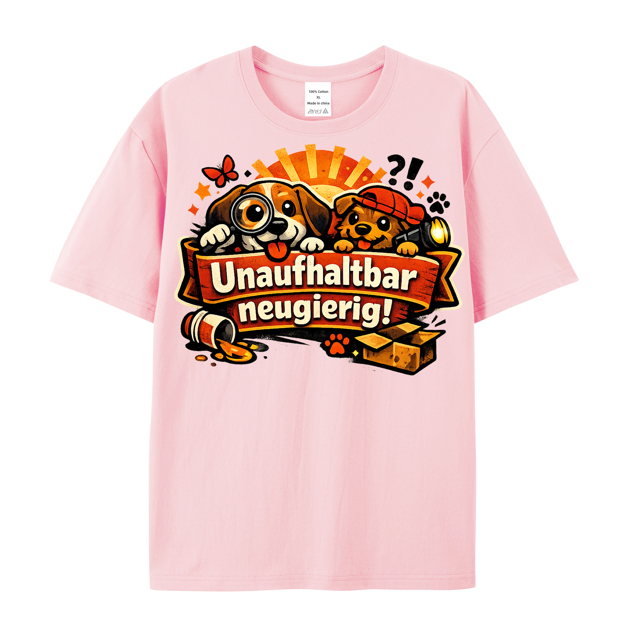 T-Shirt Neugierige Pfoten Abenteuer