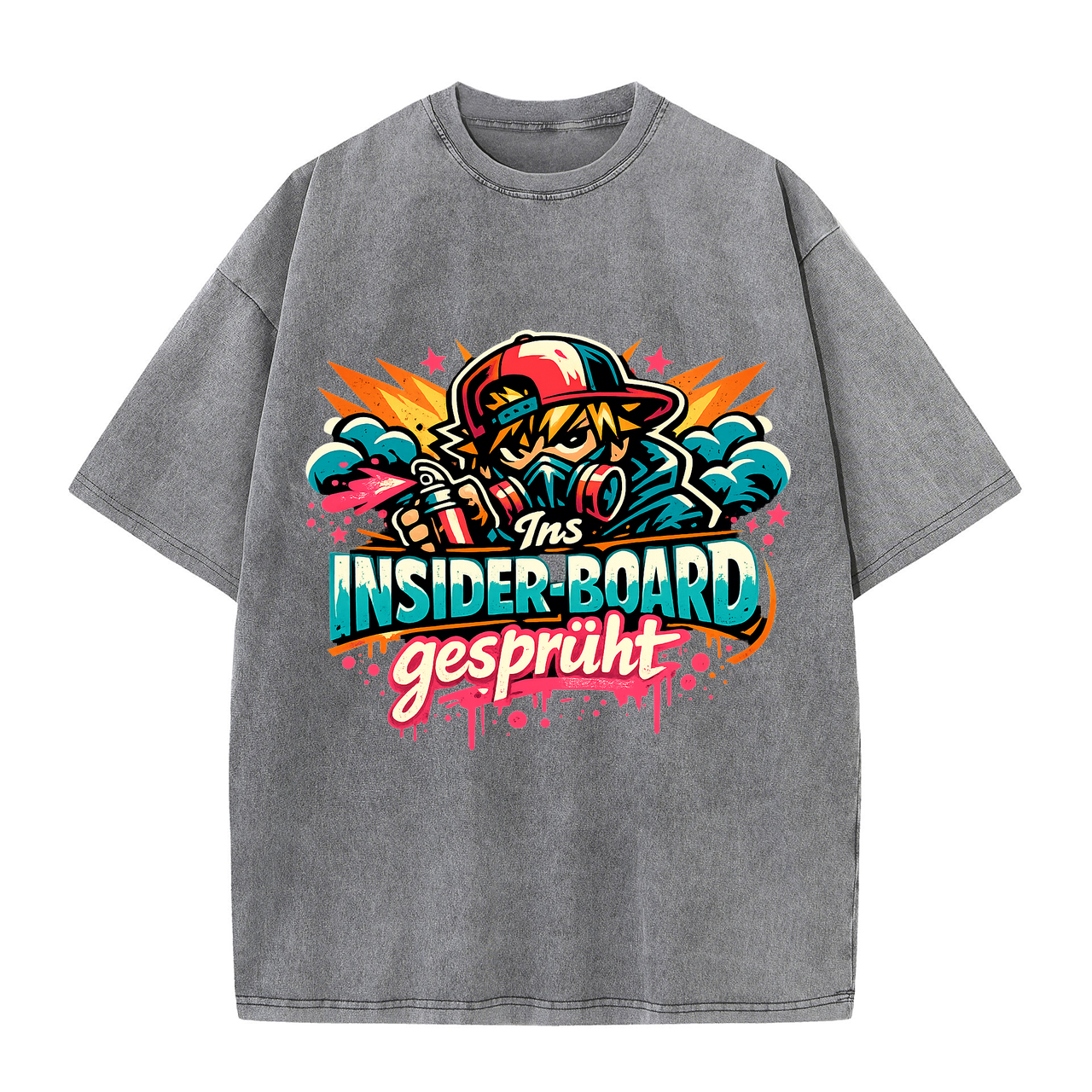 T-Shirt Anime Insider-Board Sprühkunst