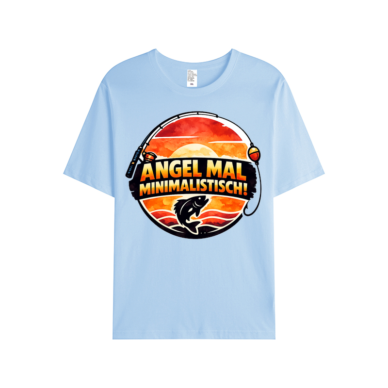 T-Shirt Minimalistisch Angeln