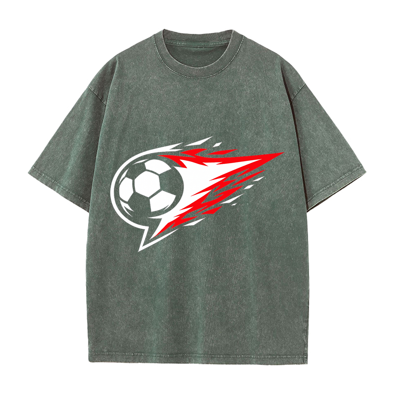 T-shirt Unaufhaltsames Flammenwappen Heldensymbol