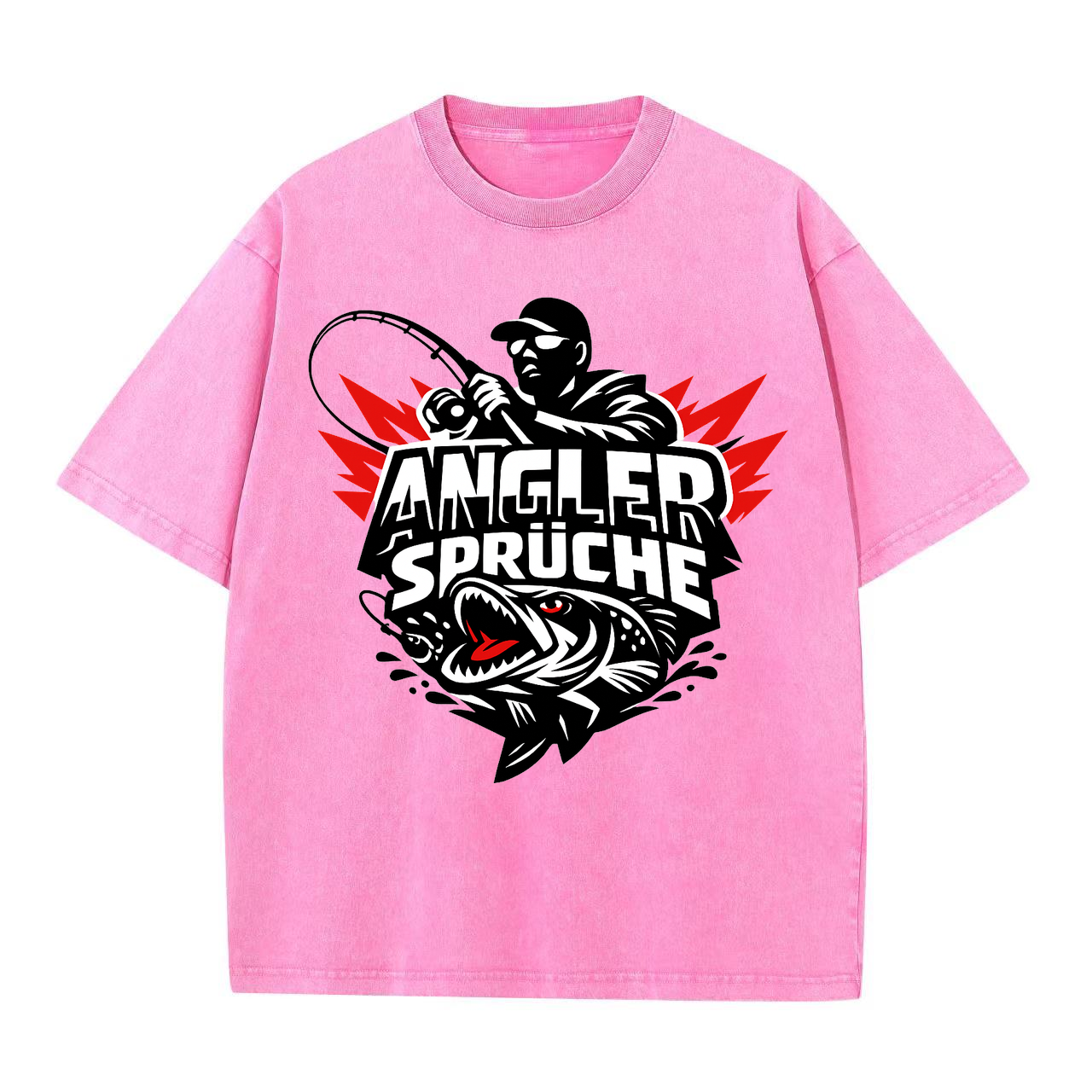 T-Shirt Angelglück am Wasser