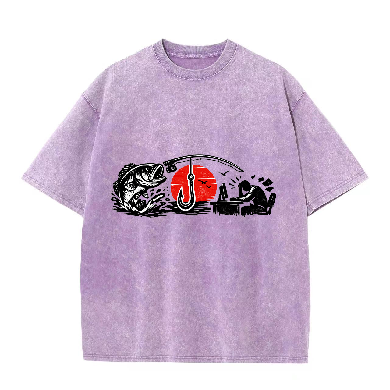 T-Shirt Angelträume in Blau