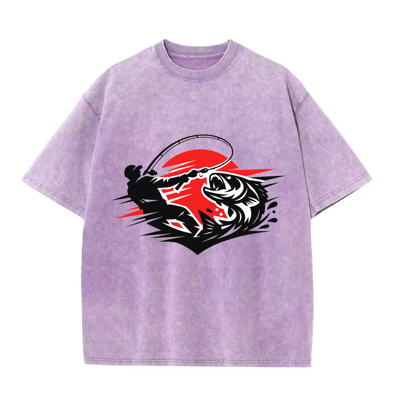 T-Shirt Angelglück am Wasser