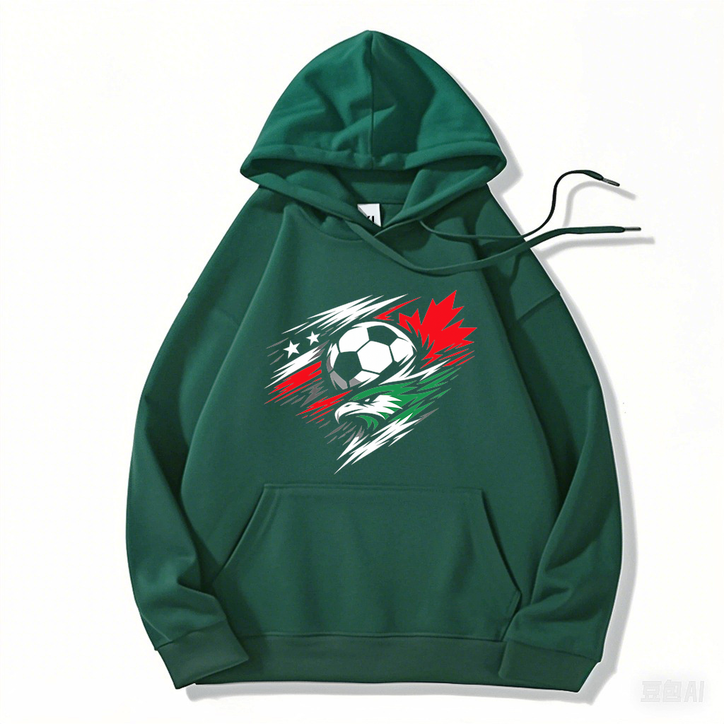 Hoodie Splitterkrone des Sieges – WM 2026 Emblem