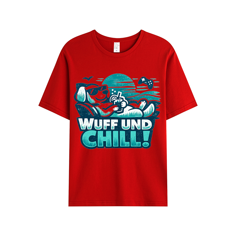 t-shirt Wuff & Chill Hunde-Vibes
