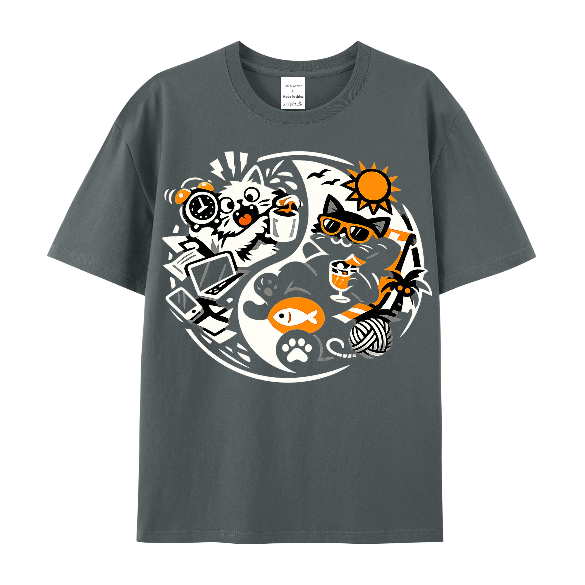 T-Shirt Katzenliebe Pur