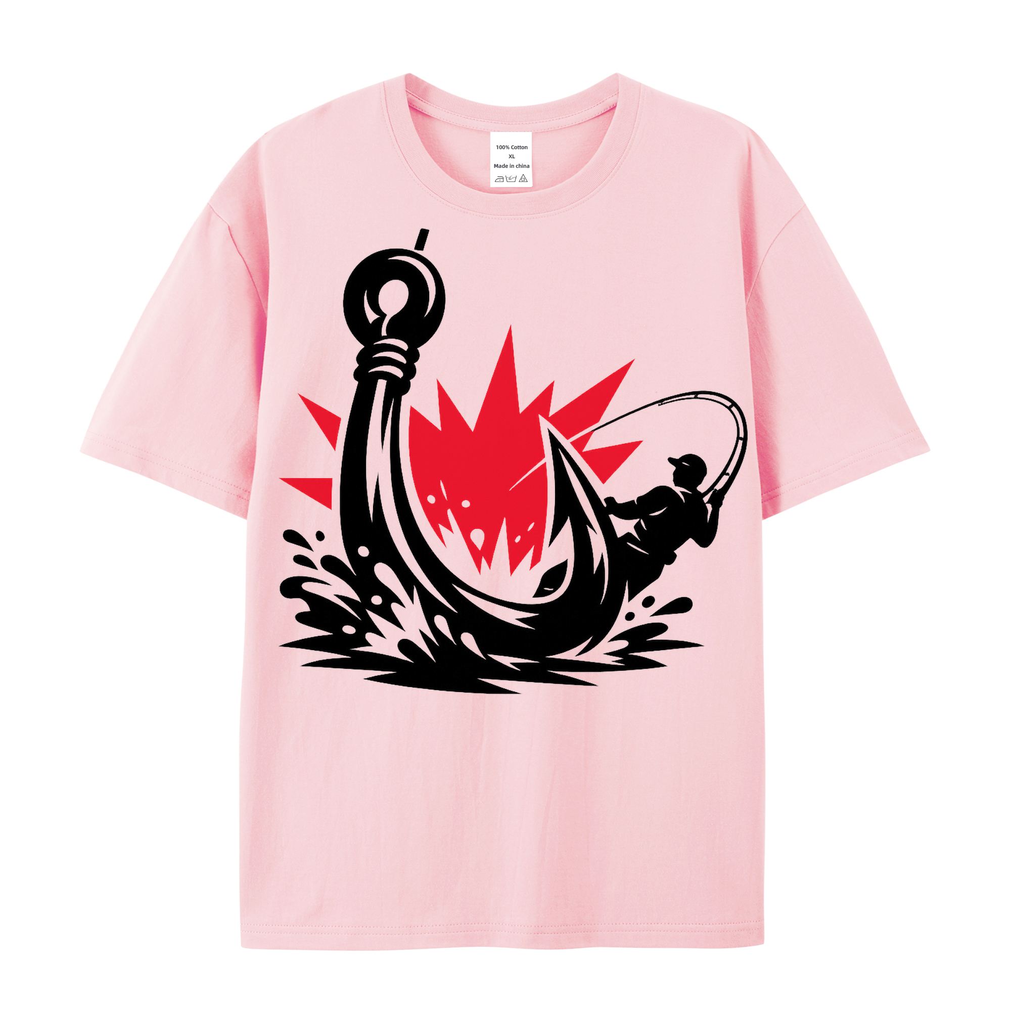 t-shirt Angelglück am Wasser