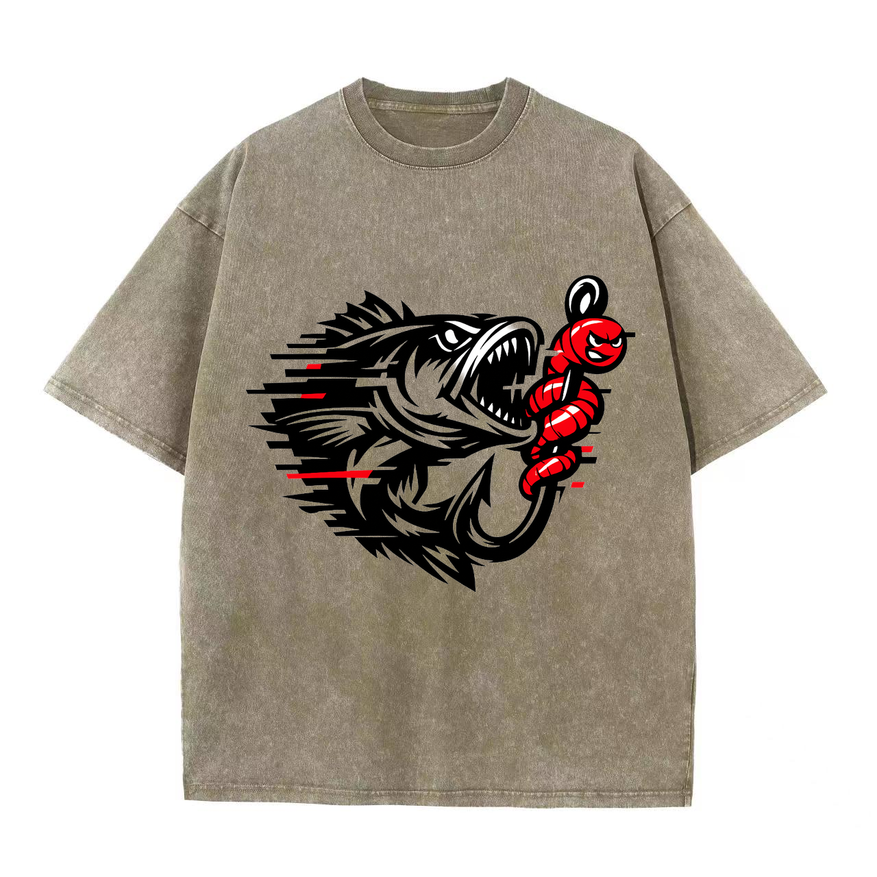 T-Shirt Angelglück am Wasser