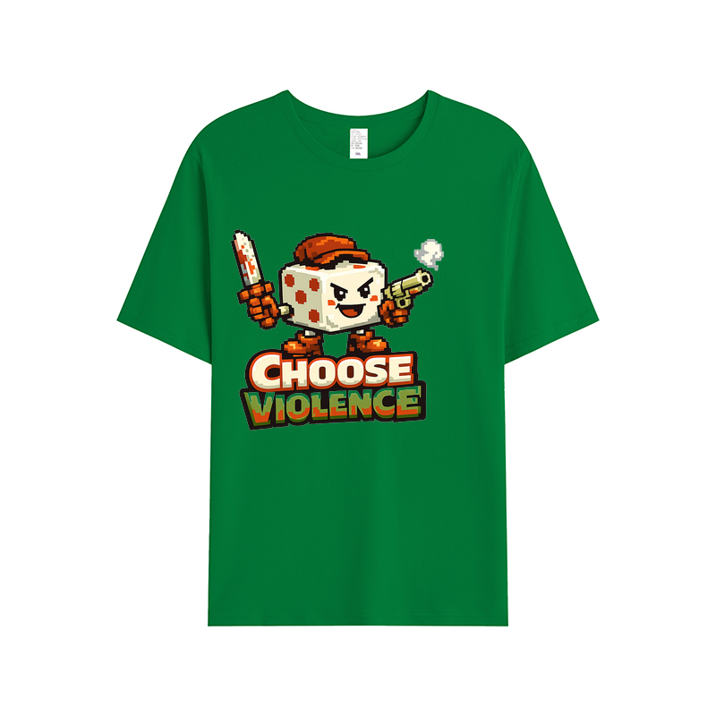 T-Shirt Pixel Power Choose Violence