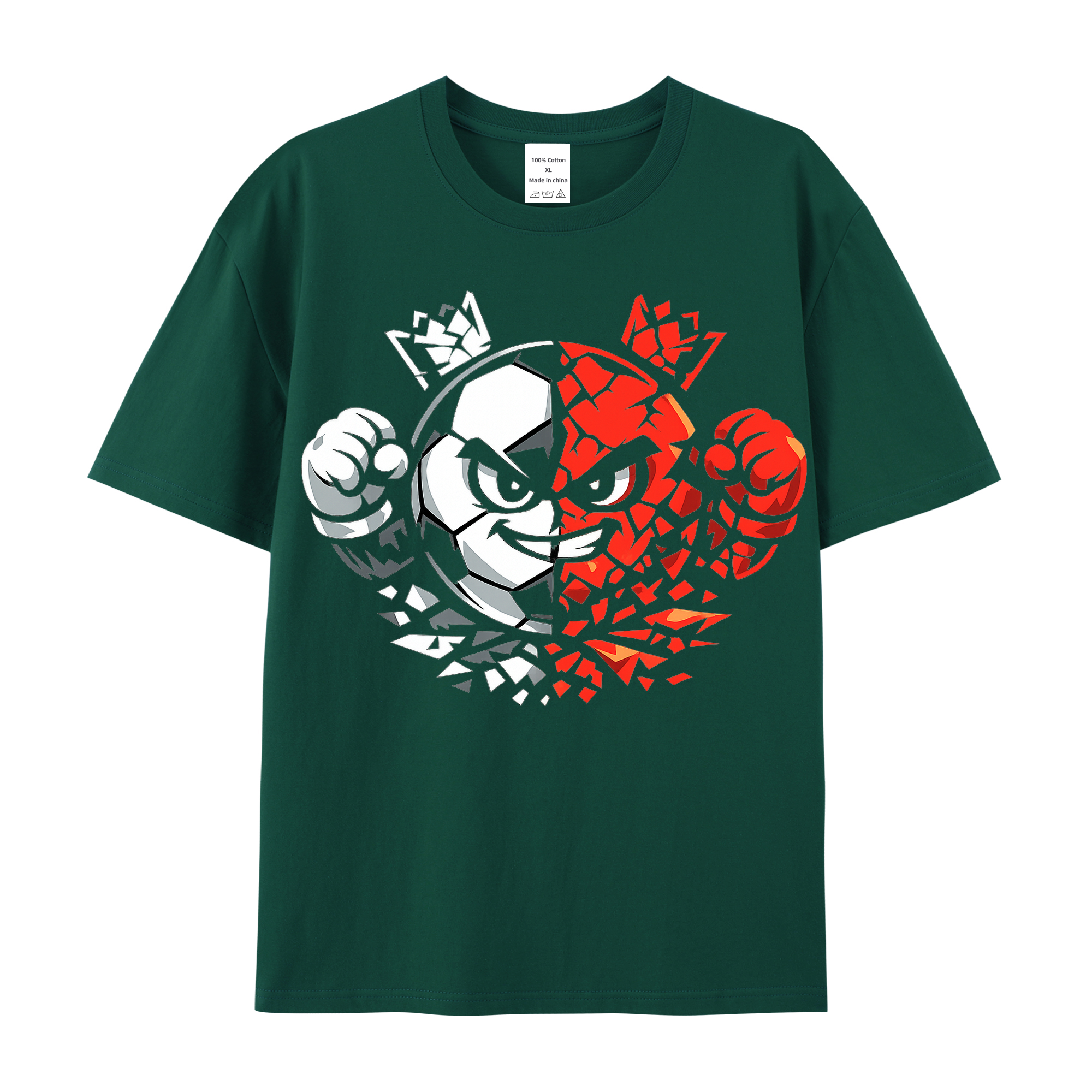 T-shirt Stolzer Wirbelgeist im Farbwirbel-Licht
