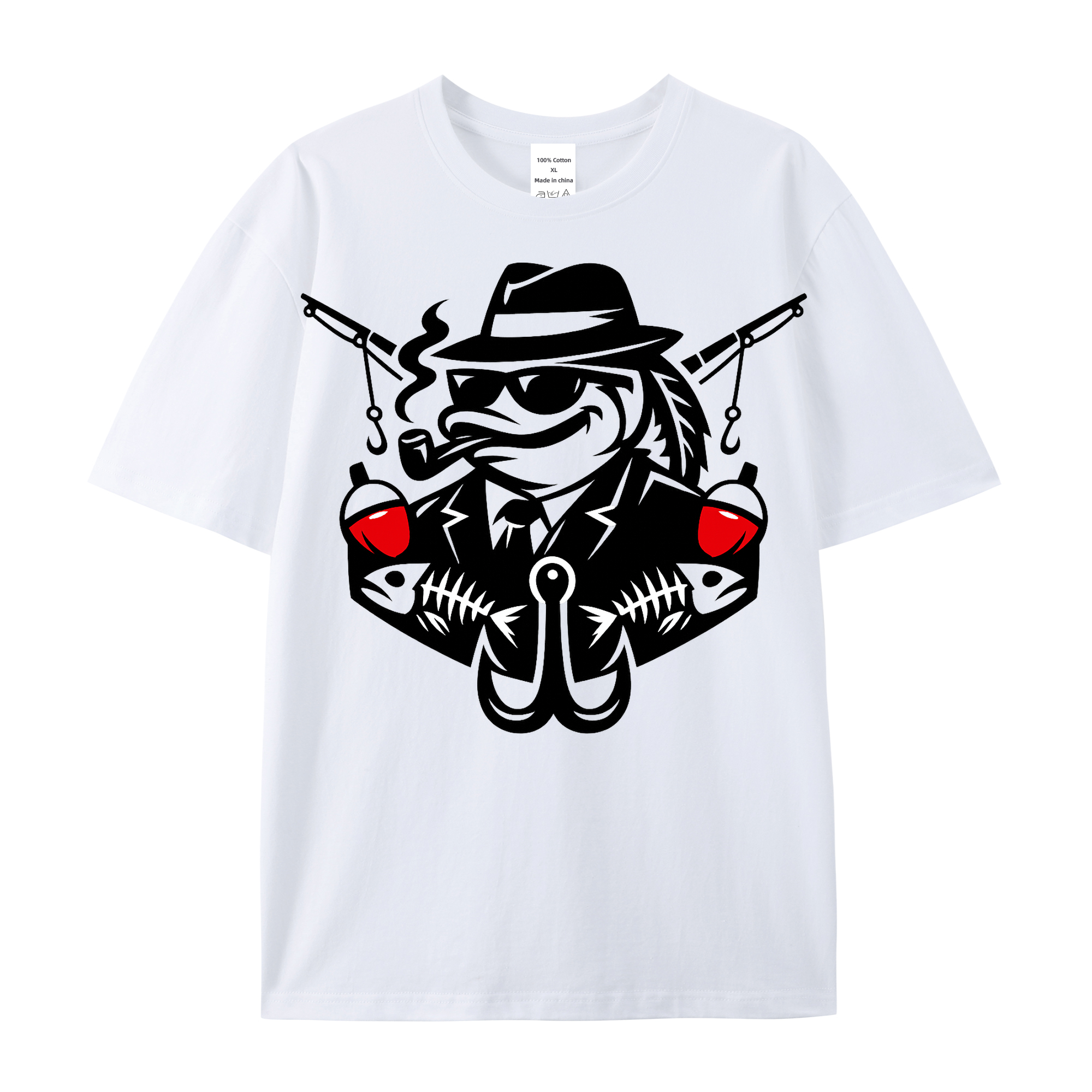 T-Shirt Angelglück am Wasser