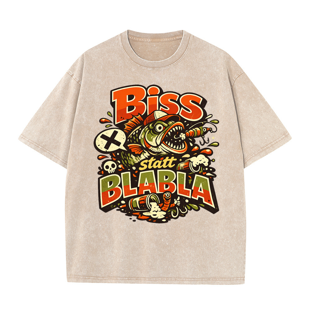 T-Shirt Biss statt Blabla Anglerstyle