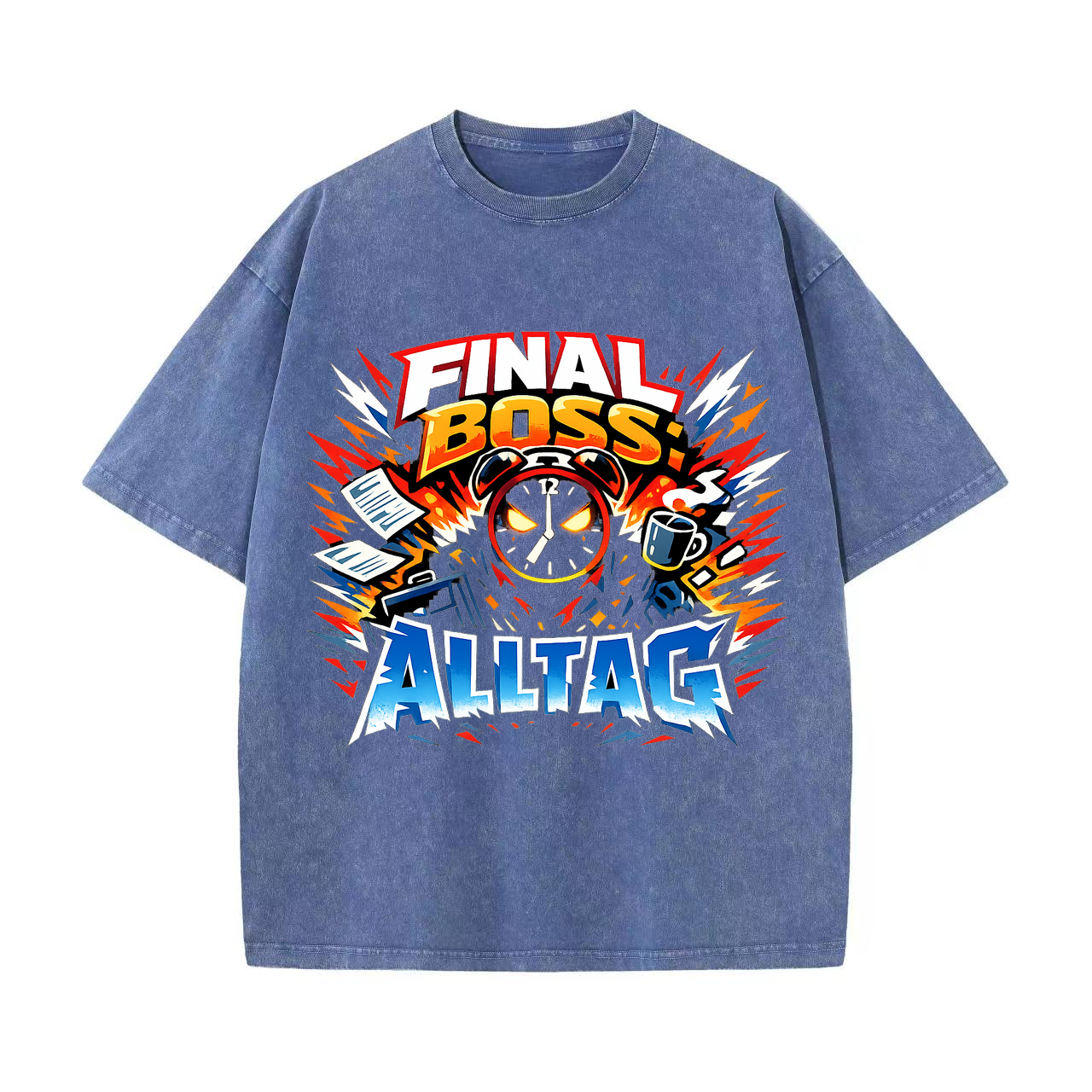 T-Shirt Final Boss: Alltag – Anime Style für Helden des Allt