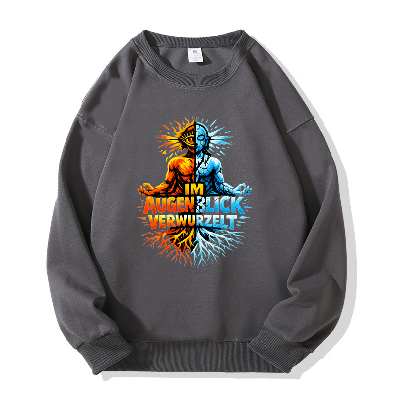 Sweatshirt Im Augenblick verwurzelt - Yoga Balance & Ruhe