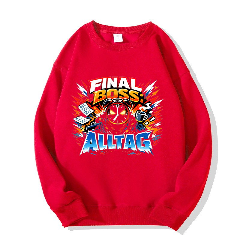 Sweatshirt Final Boss Alltag Mode