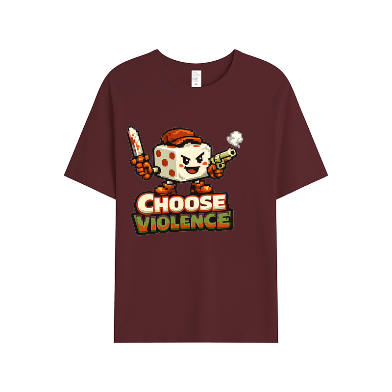 T-Shirt Pixel Power Choose Violence