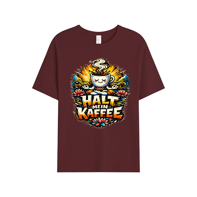 T-Shirt Kaffee-Yoga Flow