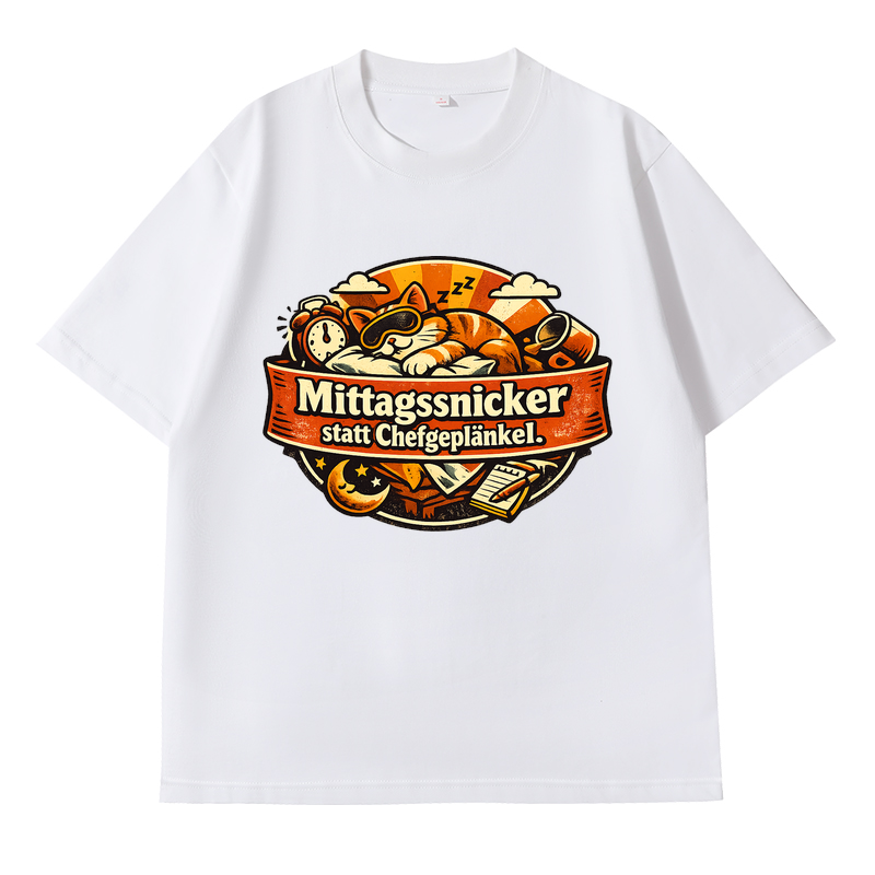 Mittagsnicker statt Chefgeplänkel. t-shirt