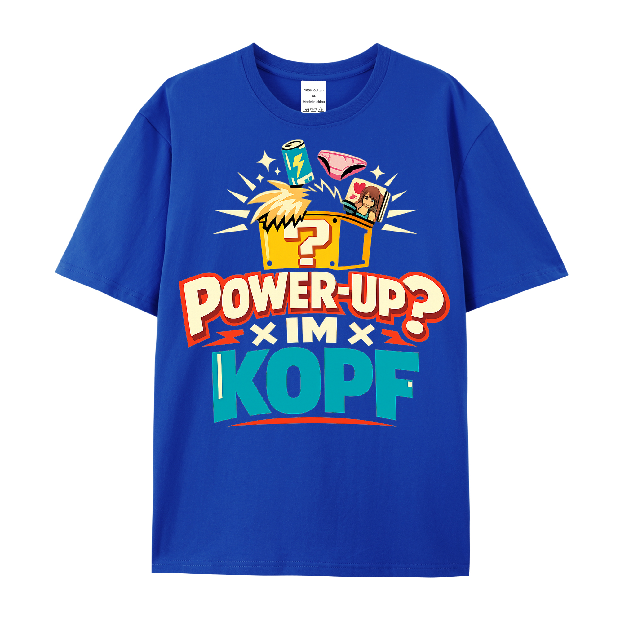 T-Shirt Power-Up Kopfkino Anime Style