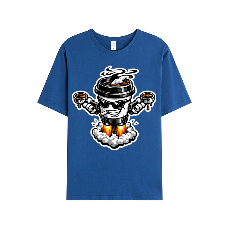 T-shirt Velvet Steam Clash: Kaffeegenuss im Duell