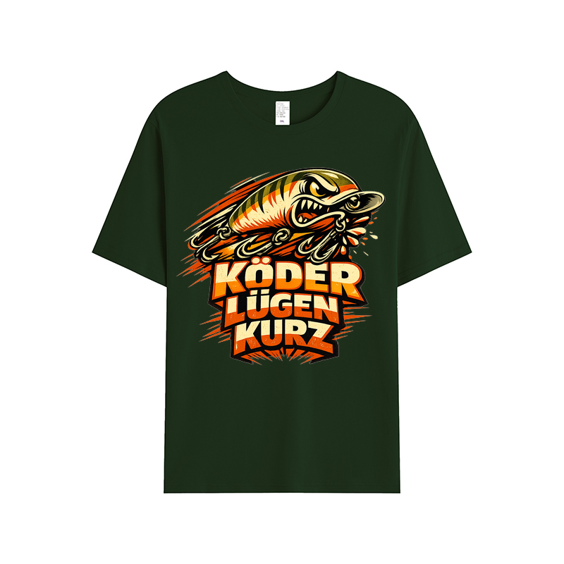 t-shirt Köder Lügen Kurz Angler Edition