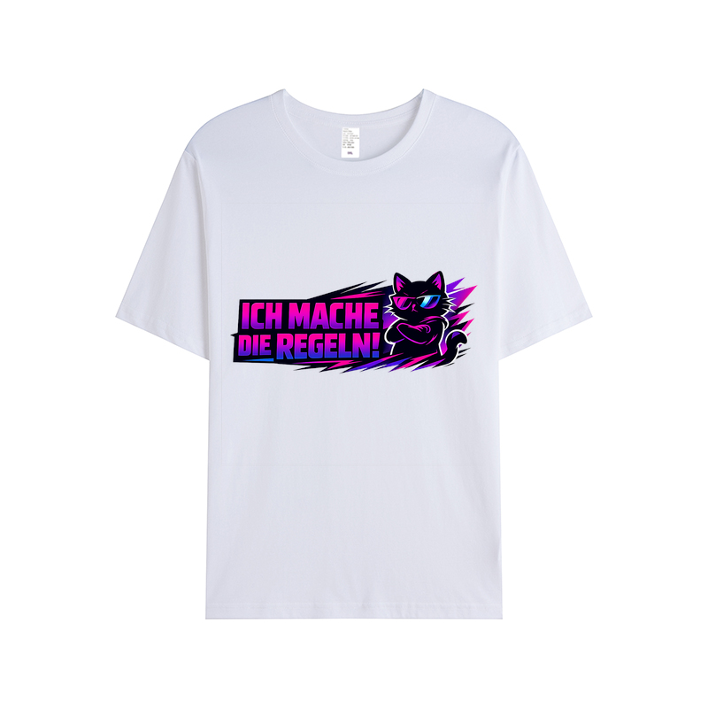 T-Shirt Katzenkönig: Ich mache die Regeln!