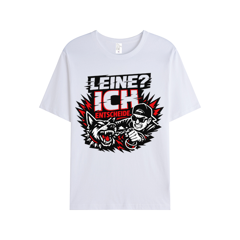 T-shirt Leine? Ich entscheide. Hundeliebe Edition